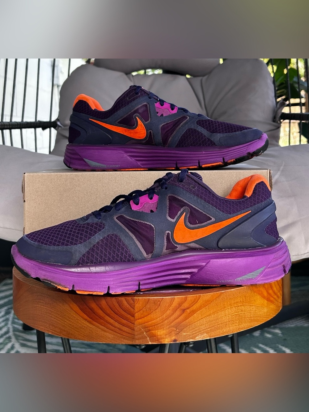 Nike LunarGlide+ 3 Women’s Running Shoes Size 10 Purple/Orange